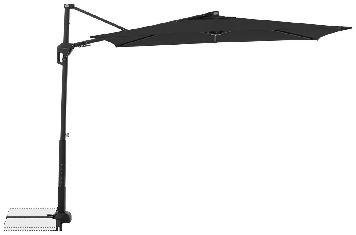 SENČNIK - črna/antracit, Basics, kovina/tekstil (240/135cm) - Doppler