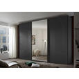 SCHWEBETÜRENSCHRANK 298/222/68 cm 3-türig Anthrazit  - Anthrazit/Schwarz, Design, Glas/Holzwerkstoff (298/222/68cm) - Moderano