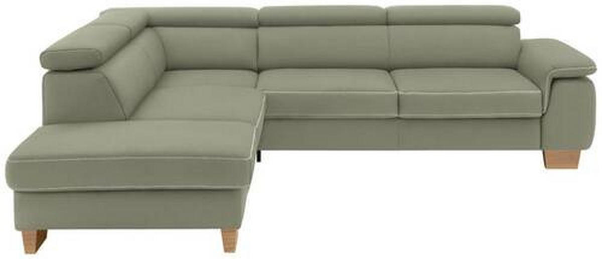 ECKSOFA Naturfarben Mikrofaser  - Eichefarben/Beige, LIFESTYLE, Holz/Textil (226/273cm) - Beldomo System
