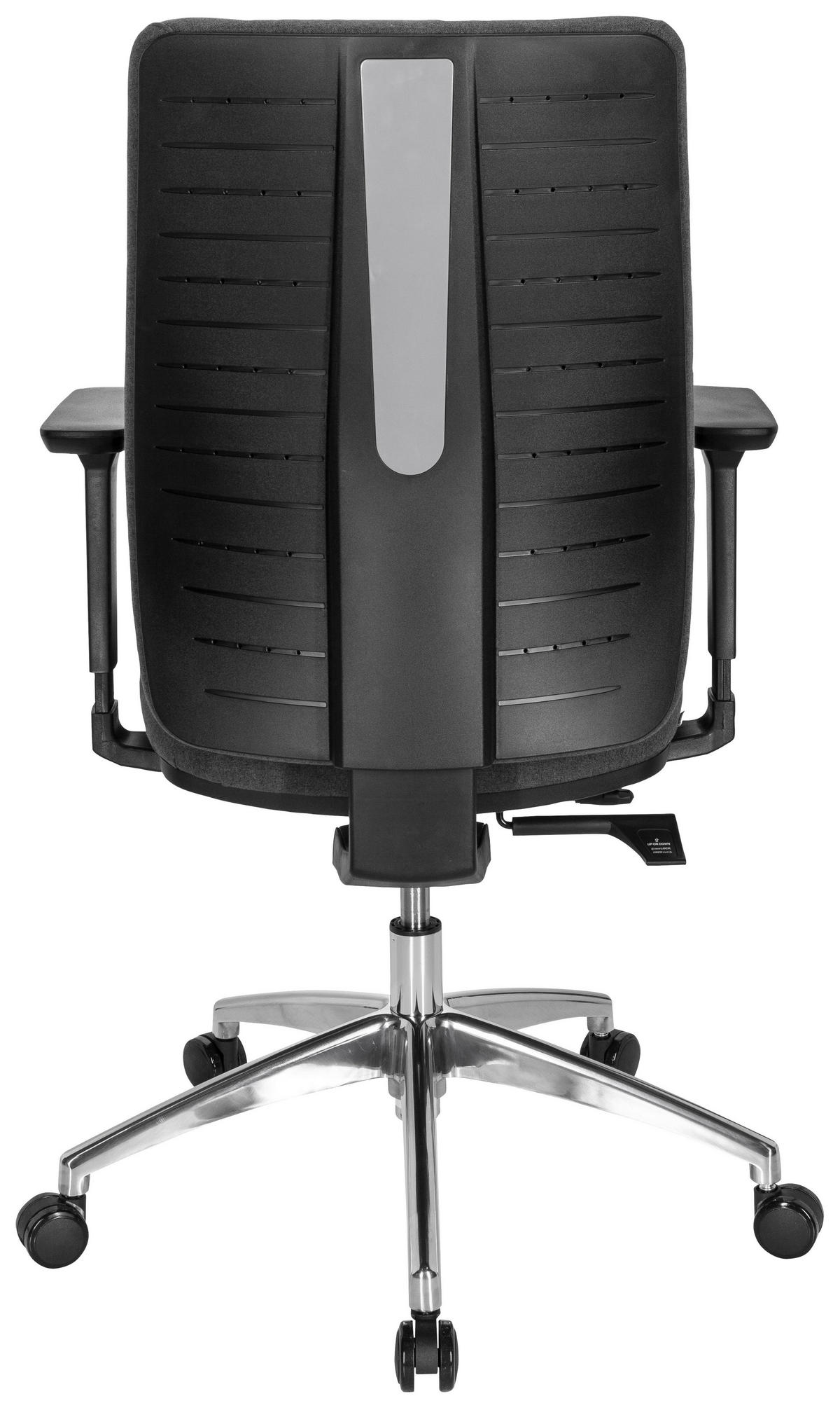 DREHSTUHL  in Flachgewebe Dunkelgrau  - Chromfarben/Dunkelgrau, MODERN, Kunststoff/Textil (74/123/63cm) - MID.YOU