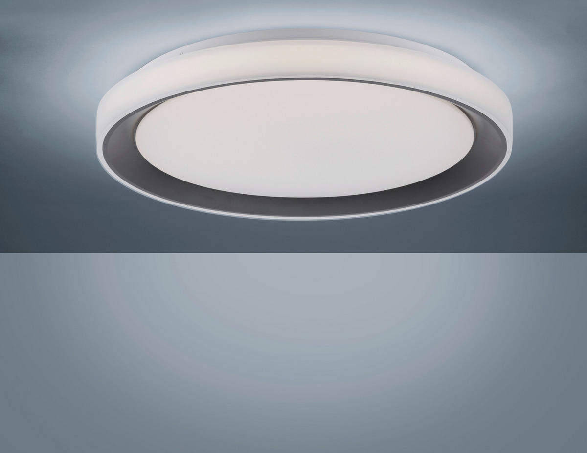 LED-DECKENLEUCHTE LOLASMART-DISC  Smart 51/7,5 cm   - Schwarz, Design, Kunststoff/Metall (51/7,5cm)