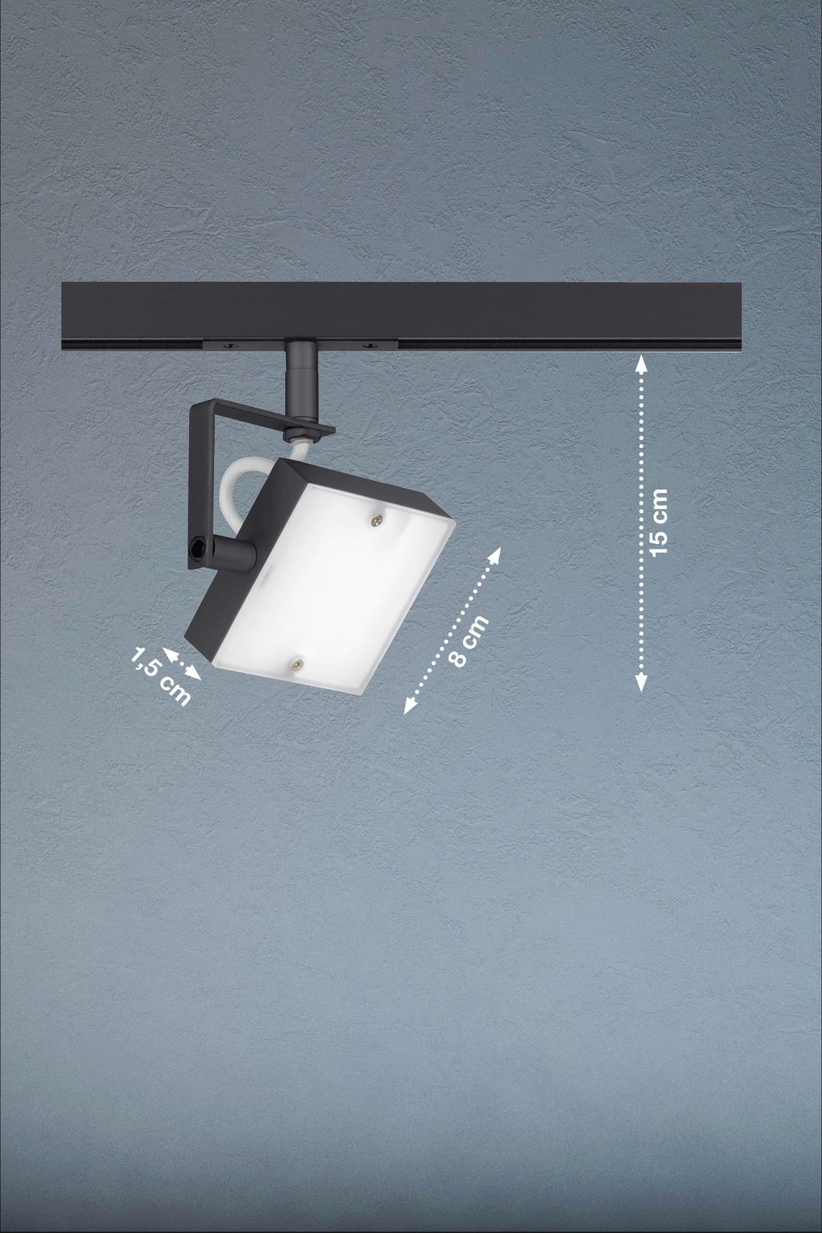 SKENSYSTEM M6 Licht 8/1,5/15 cm   - antracit, Design, metall (8/1,5/15cm) - Fischer & Honsel