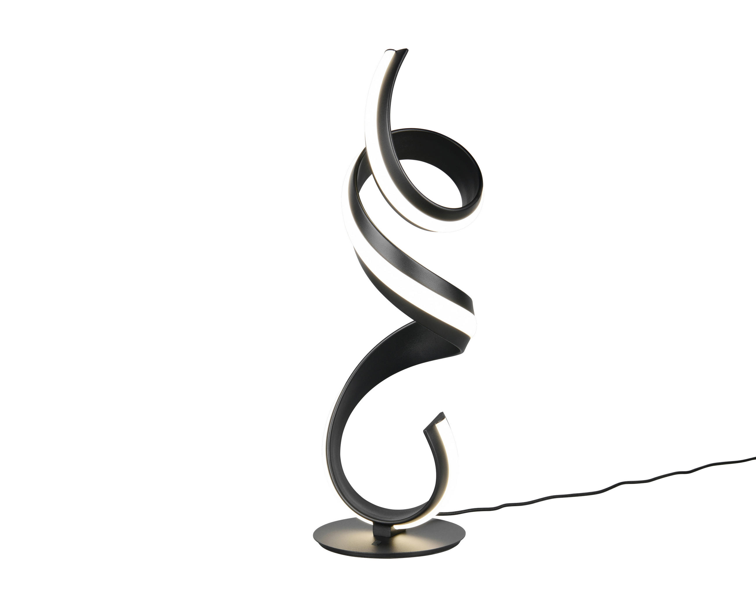 LED-TISCHLEUCHTE - Schwarz/Weiß, Design, Kunststoff/Metall (20/60,5cm) - Cinque