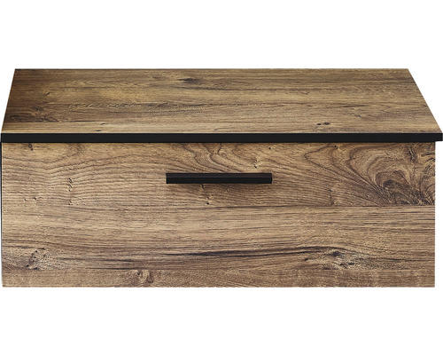 UNTERSCHRANK 71/27,5/44 cm   - Eichefarben/Schwarz, Design, Holzwerkstoff (71/27,5/44cm) - Xora