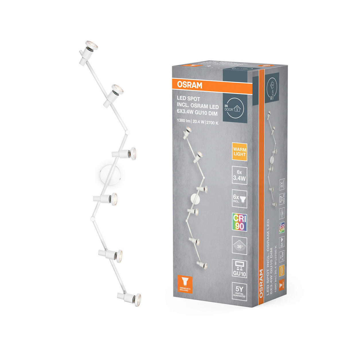 LED-STRAHLER 119,8/9/17,6 cm   - Basics (119,8/9/17,6cm) - Osram