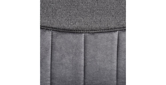 ARMLEHNSTUHL Velours, Webstoff Eiche massiv Anthrazit, Grau, Eichefarben - Eichefarben/Anthrazit, KONVENTIONELL, Holz/Textil (68/90/64cm) - Voleo