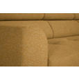ECKSOFA in Chenille Currygelb  280/205 cm  - Currygelb/Schwarz, Design, Textil/Metall (280/205cm) - Xora