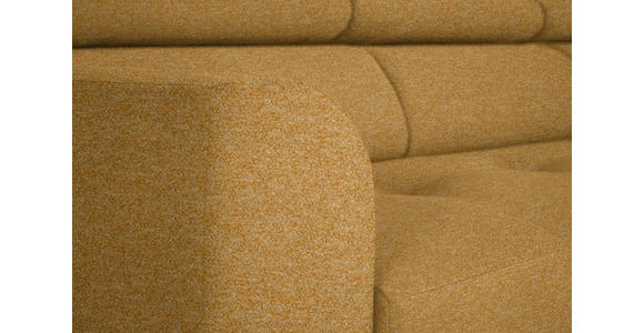 ECKSOFA in Chenille Currygelb 280/205 cm - Currygelb/Schwarz, Design, Textil/Metall (280/205cm) - Xora