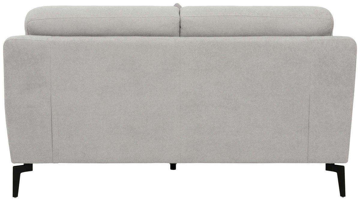 BOXSPRINGSOFA in Textil Grau  - Schwarz/Grau, KONVENTIONELL, Textil/Metall (175/92/94cm) - Livetastic