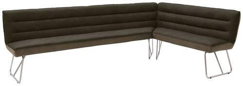 Thumbnail - Dieter Knoll Eckbank, Braun, Edelstahl, Metall, Textil, 6-7-Sitzer, L-Form, seitenverkehrt montierbar, Eckteil, 284x184 ...