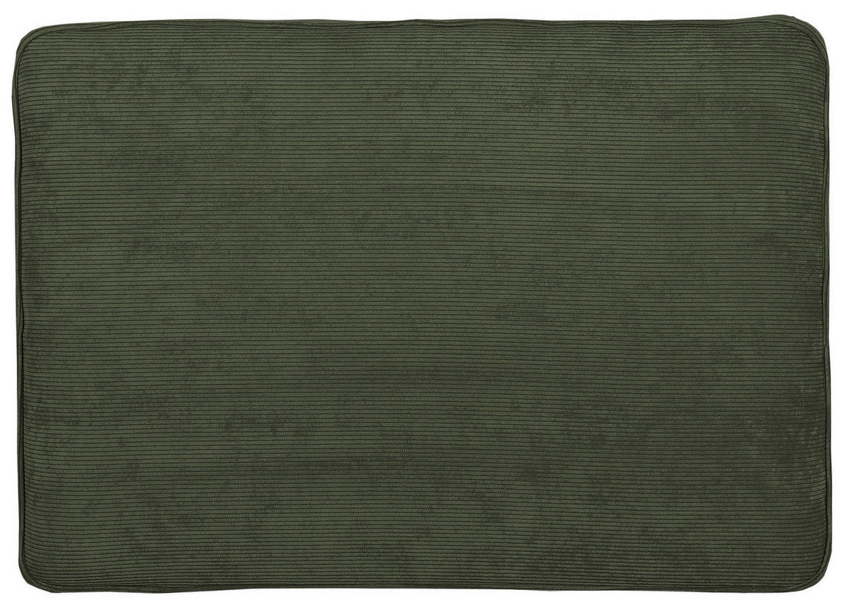 HOCKER in Textil Grün  - Buchefarben/Grün, Design, Holz/Textil (93/47/65cm) - MID.YOU
