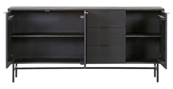 SIDEBOARD in 170/80/42 cm - Schwarz, LIFESTYLE, Holz/Metall (170/80/42cm) - Landscape