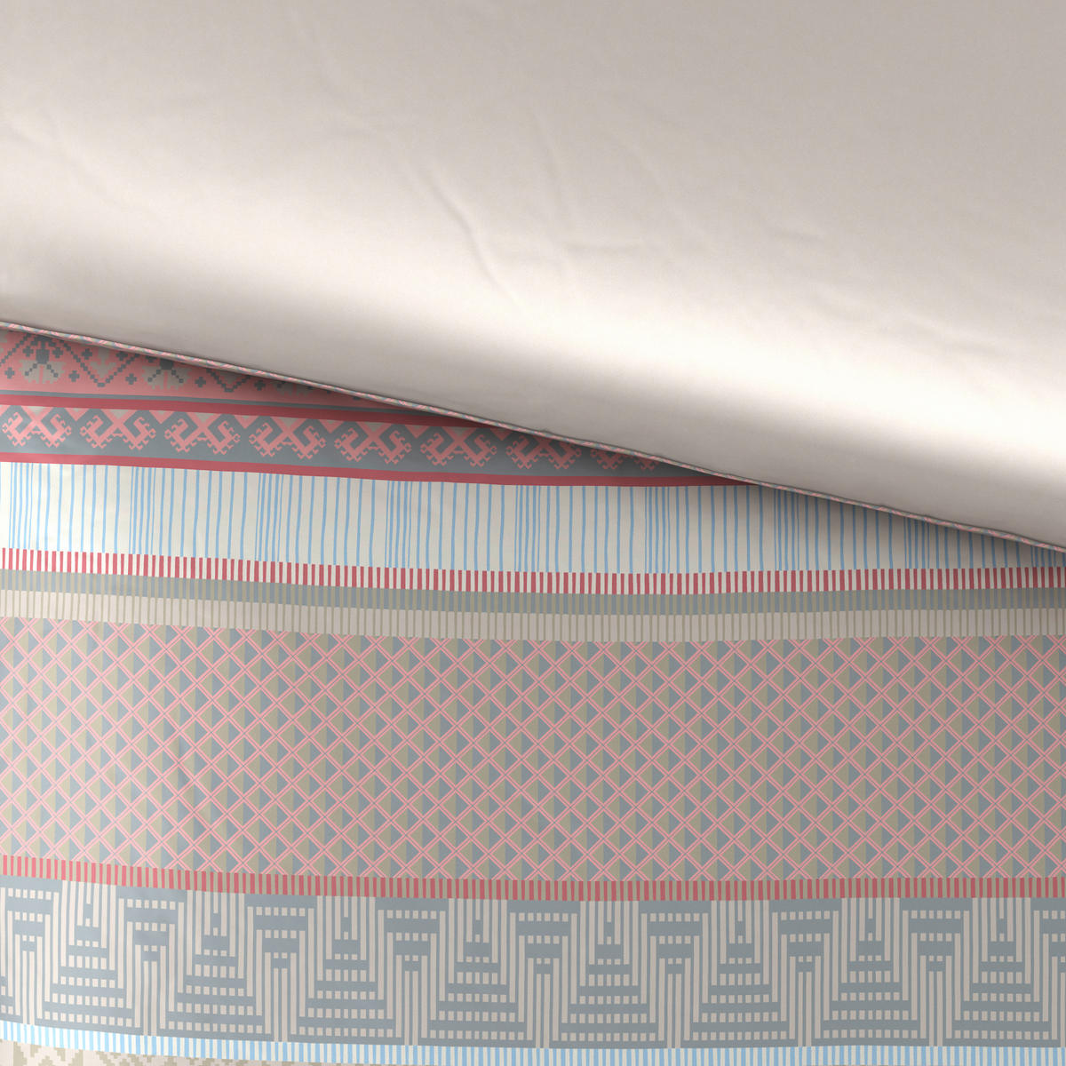 OBOJSTRANNÁ POSTEĽNÁ BIELIZEŇ, satén, viacfarebná, 140/200 cm - viacfarebná, Trend, textil (140/200cm) - Esposa