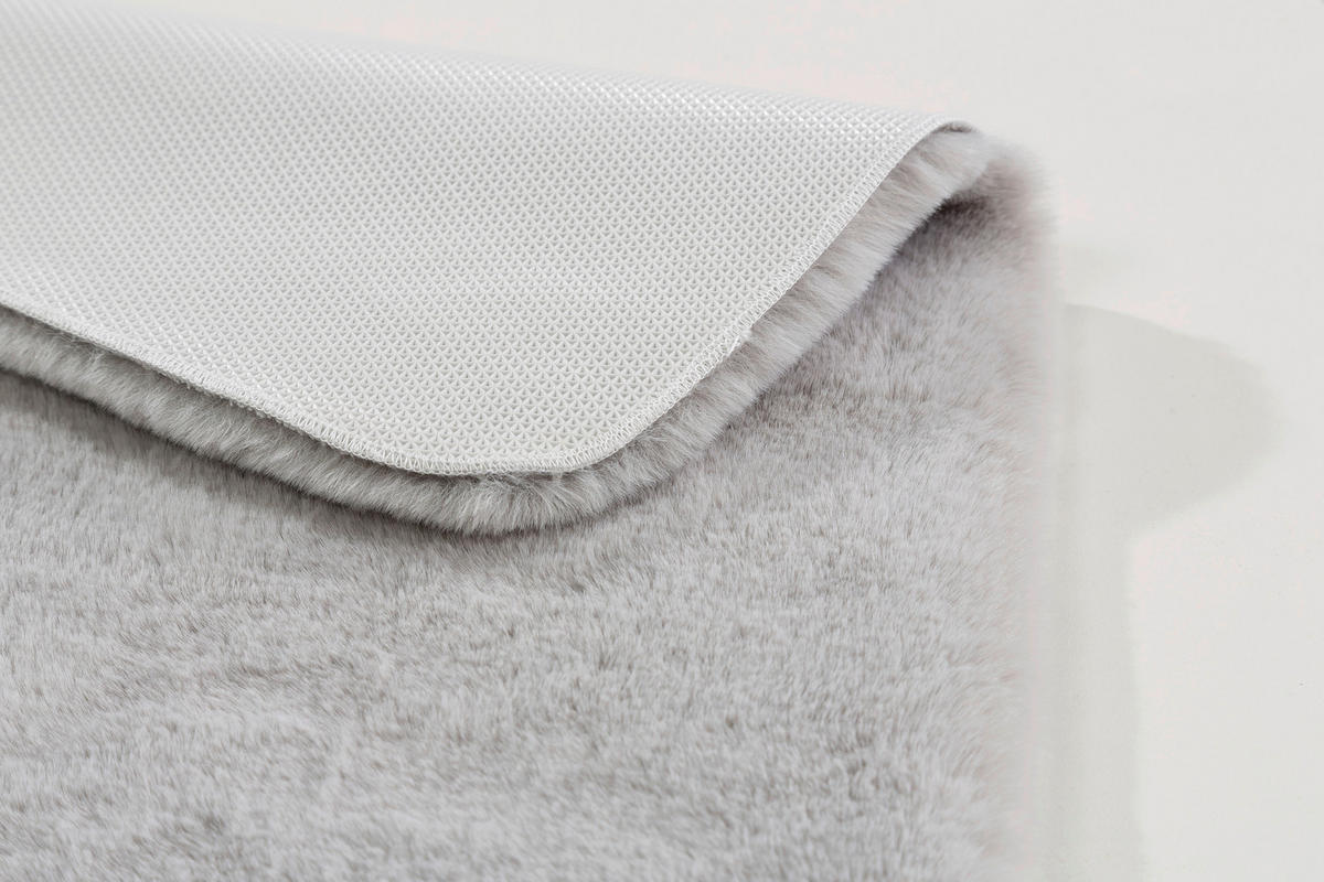 BADTEPPICH Silberfarben 67/110 cm  - Silberfarben, Basics, Textil (67/110cm) - Schöner Wohnen