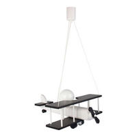 KINDERHÄNGELEUCHTE 42/45/75 cm   - Schwarz/Weiß, KONVENTIONELL, Holz (42/45/75cm)