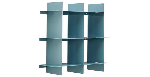 WANDREGAL 40/40/15 cm  - Grün, Basics, Metall (40/40/15cm) - Landscape