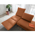 RÉCAMIERE in Echtleder Cognac  - Chromfarben/Cognac, Design, Leder/Metall (209/85-109/95-16cm) - Dieter Knoll