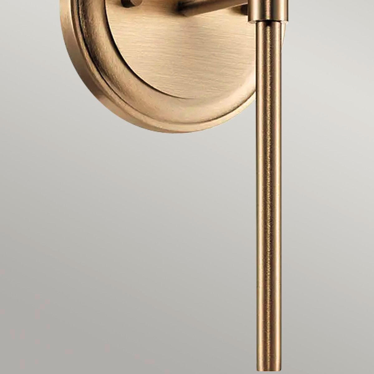 BADEZIMMER-WANDLEUCHTE - Champagner, Konventionell, Glas/Metall (34.8/12.8/16.6cm) - Elstead Lighting