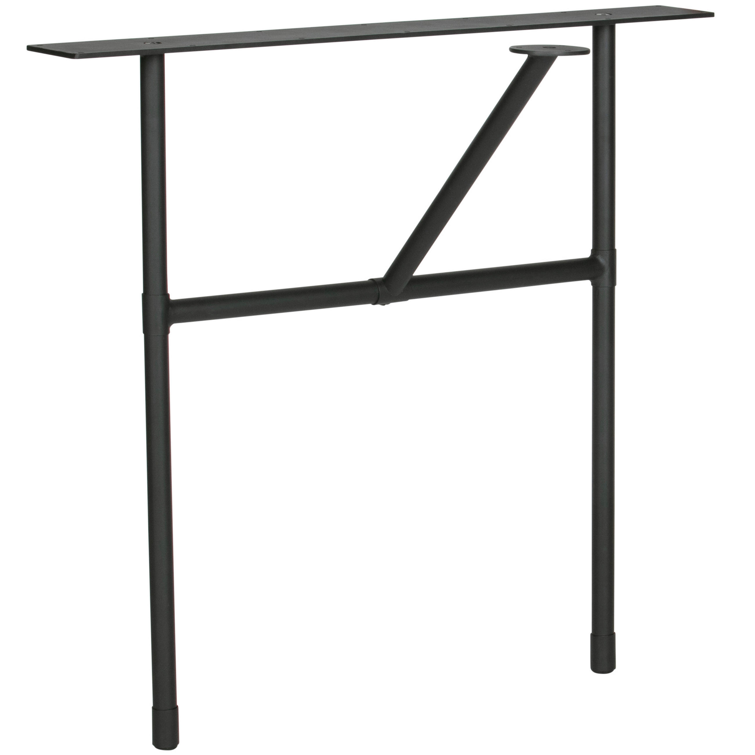 TISCHGESTELL in Metall   - Schwarz, MODERN, Metall (79/72/36cm) - Livetastic