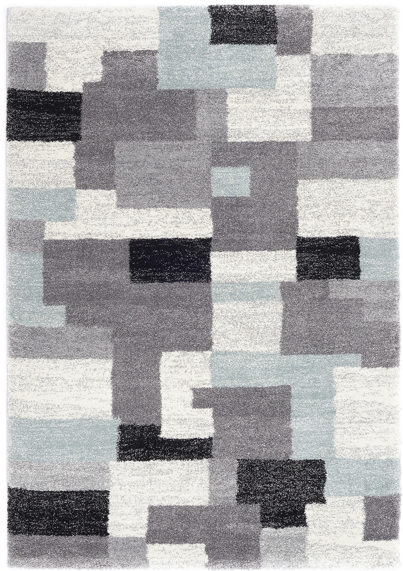WEBTEPPICH 200/250 cm Astor Grid Grau, Blau  - Blau/Grau, Design, Textil (200/250cm) - Novel