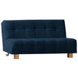 SCHLAFSOFA Juice in Dunkelblau  - Naturfarben/Dunkelblau, Design, Holz/Textil (165/92/102cm) - Novel
