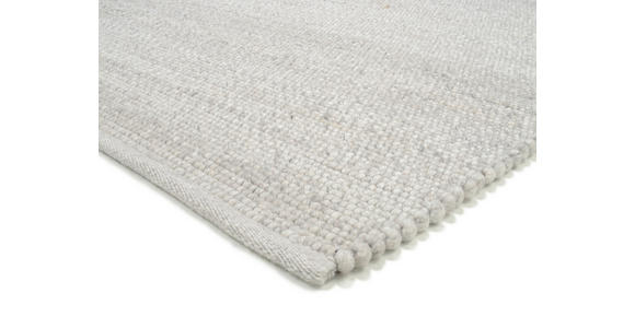 HANDWEBTEPPICH 80/250 cm Helsinki Silberfarben  - Silberfarben, Basics, Textil (80/250cm) - Linea Natura