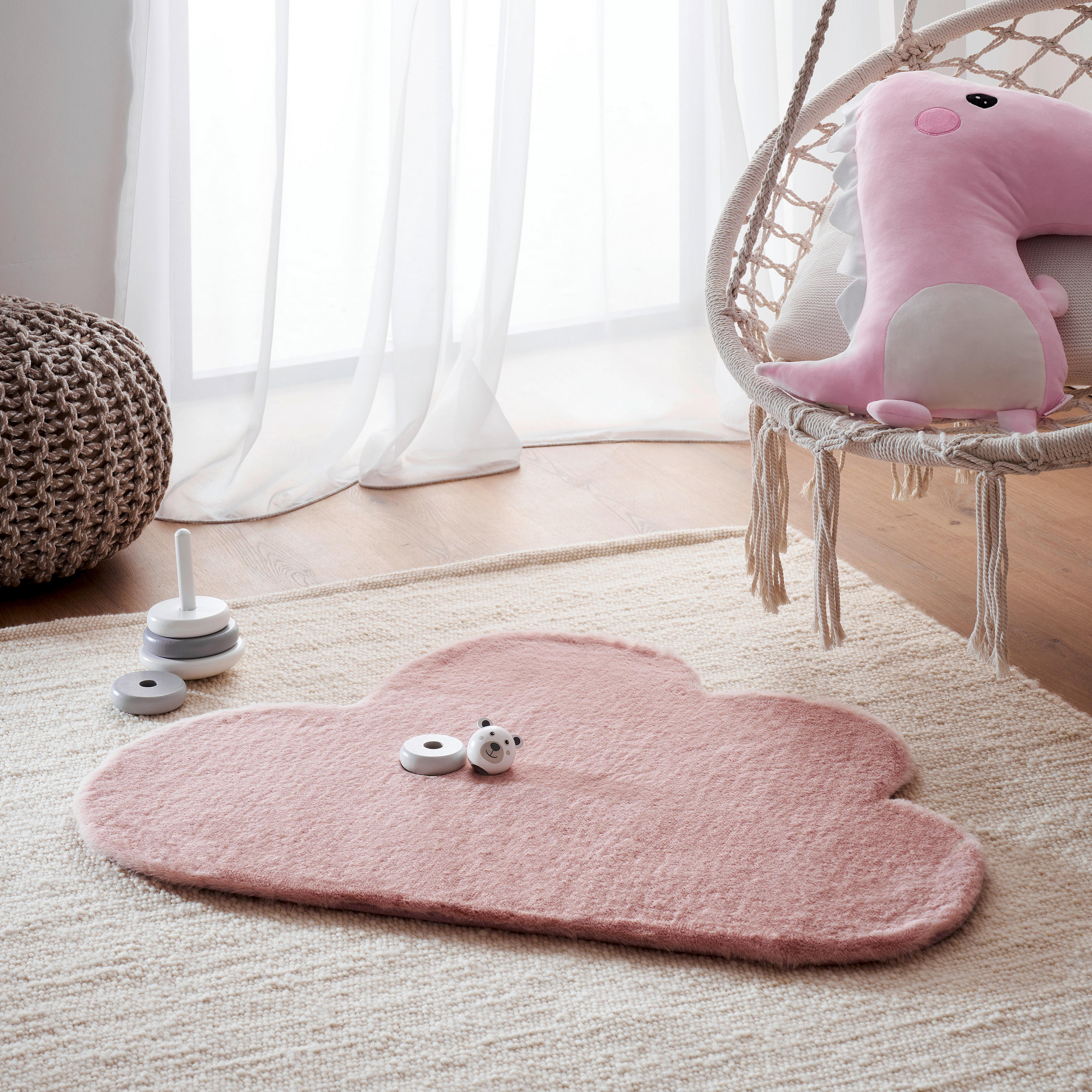 KINDERTEPPICH 70/90 cm  - Pink, Basics, Textil (70/90cm) - Ben'n'jen
