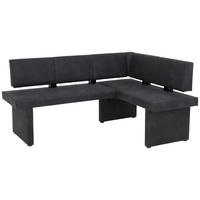 ECKBANK 128/168 cm Mikrofaser Anthrazit   - Anthrazit, MODERN, Textil (128/168cm) - Carryhome