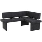 ECKBANK 128/168 cm Mikrofaser Anthrazit   - Anthrazit, MODERN, Textil (128/168cm) - Carryhome