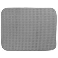 ABTROPFMATTE  - Grau, Basics, Kunststoff/Textil (50/38cm) - Kela