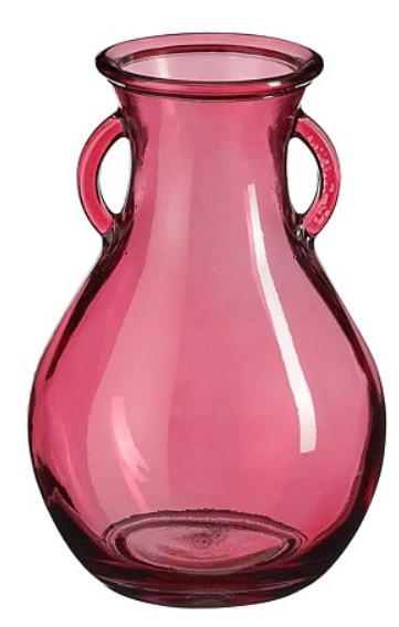 VAS  - ljusrosa, Basics, glas (16/24cm)