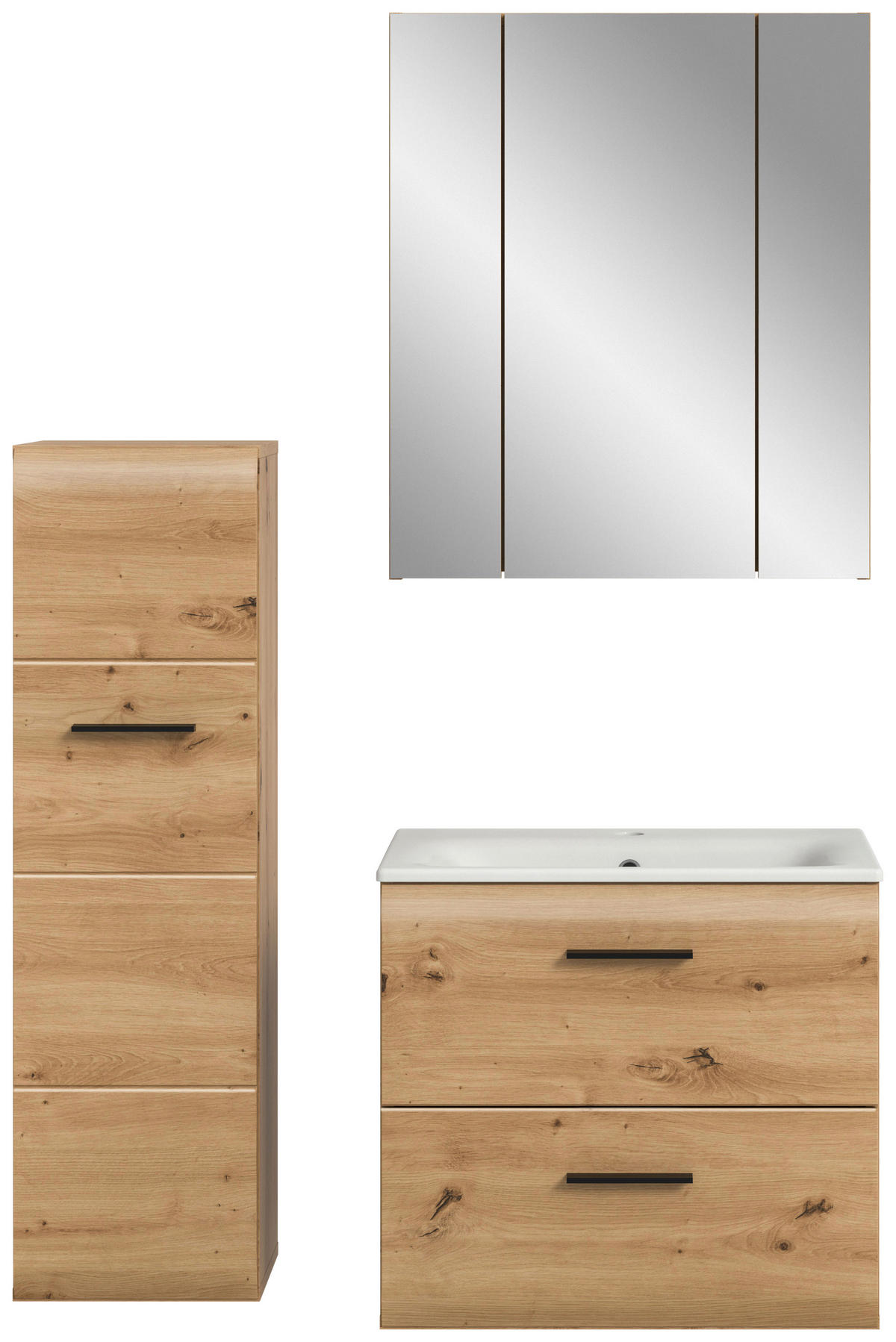 BADRUM 90 cm  - vit/svart, Basics, trämaterial/plast (90cm) - MID.YOU