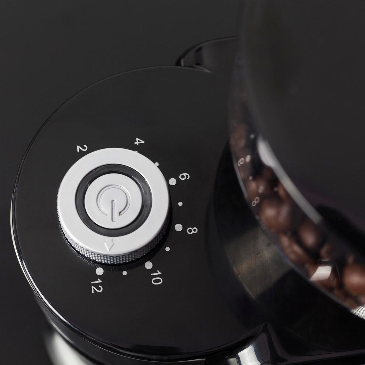 KAFFEEMÜHLE  - Edelstahlfarben/Transparent, Basics (13/25/18cm) - CASO Design