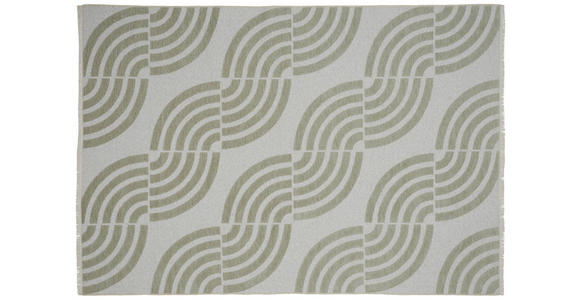 FLACHWEBETEPPICH 80/250 cm Waves  - Grün, LIFESTYLE, Textil (80/250cm) - Novel