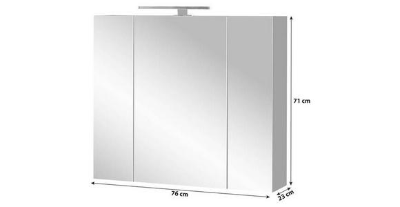 SPIEGELSCHRANK 76/71/23 cm  - Graphitfarben, MODERN, Glas/Holzwerkstoff (76/71/23cm) - Xora