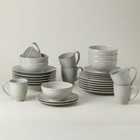 KOMBISERVICE Grau FRISO 30-teilig 6 Personen  - Grau, Basics, Keramik - Costa Nova