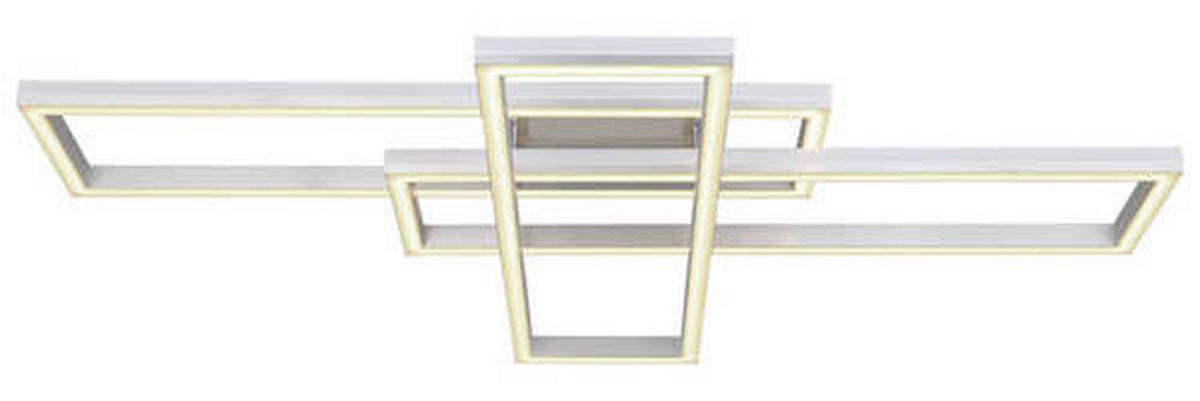 STROPNA LED-SVETILKA   //2700-6500 K/230 V/ - srebrne barve/opal, Design, kovina/umetna masa (100/69,5/13,5cm) - Globo