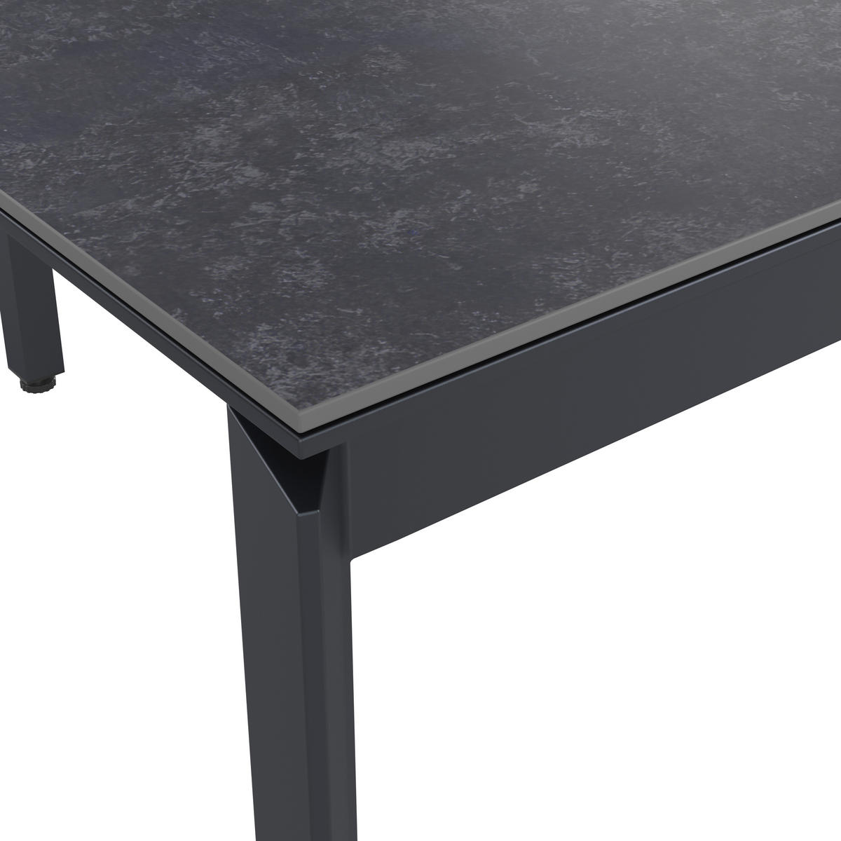 GARTENTISCH 220-340/95/77 cm Metall, Glas rechteckig  - Anthrazit, Design, Glas/Metall (220-340/95/77cm) - Amatio