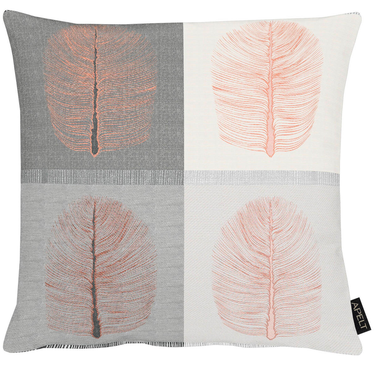 KISSENHÜLLE 46/46 cm  - Rot/Weiß, Design, Textil (46/46cm) - Apelt