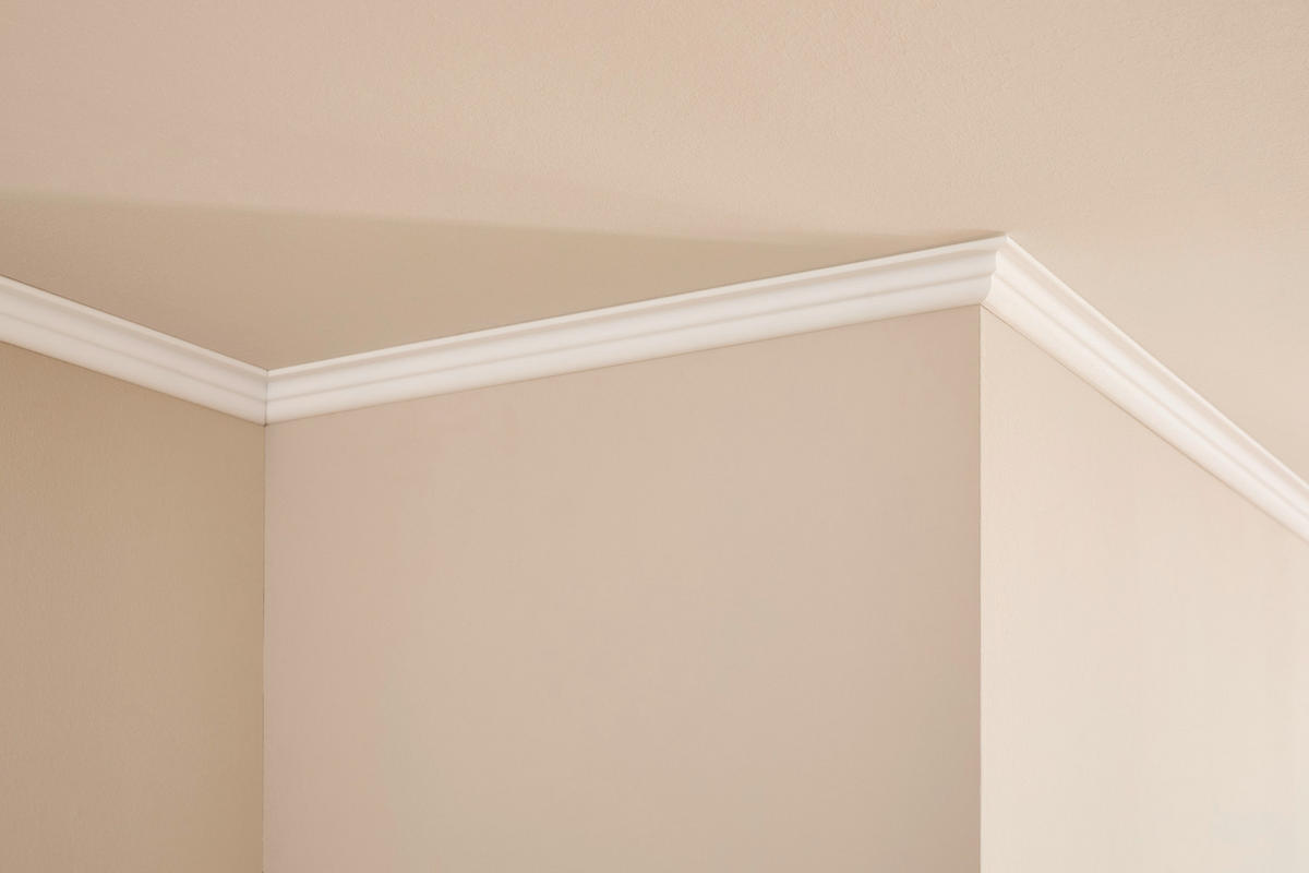 Deckenleiste 200/3,5/3,5 cm Weiß Kunststoff  - Weiß, MODERN, Kunststoff (200/3,5/3,5cm)
