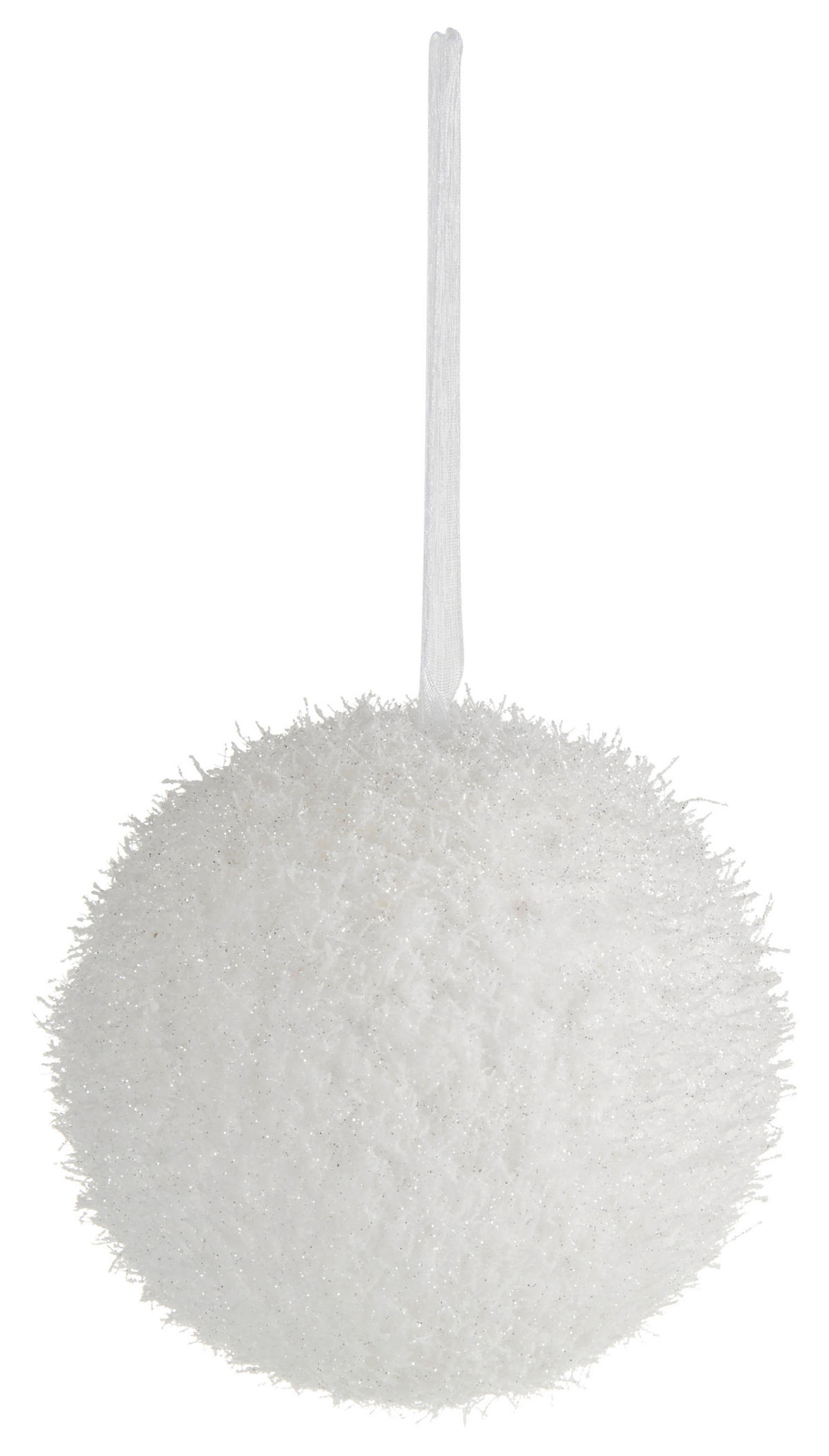 CHRISTBAUMKUGEL 10 cm  - Weiß, LIFESTYLE, Kunststoff (10cm)
