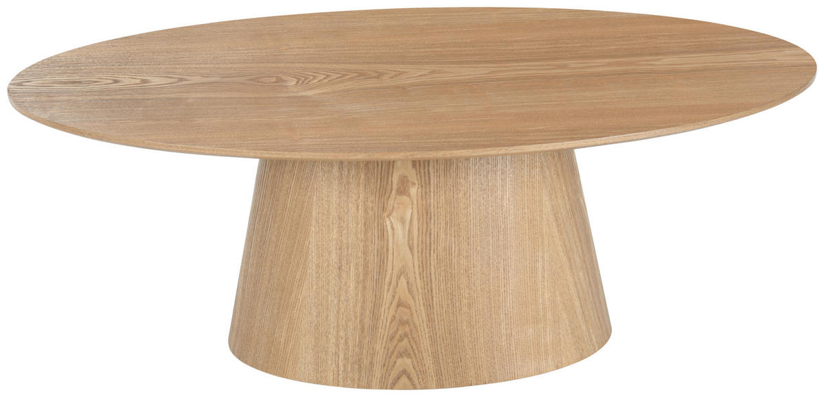 COUCHTISCH Eiche furniert oval Eichefarben  - Eichefarben, Design, Holz/Holzwerkstoff (110/40/60cm) - MID.YOU