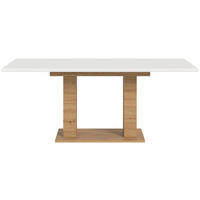 ESSTISCH 150-190/90/76 cm Nachbildung  Holzwerkstoff ausziehbar rechteckig Weiss  - Weiss/Eiche Artisan, Konventionell, Holzwerkstoff (150-190/90/76cm) - MID.YOU