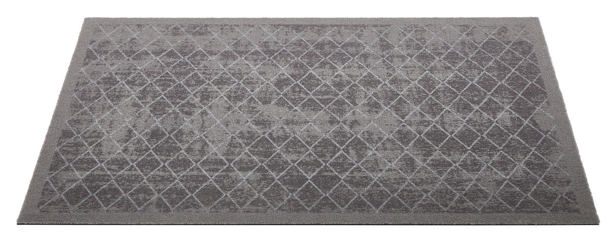 FUßMATTE  80/120 cm  Grau  - Grau, Basics, Kunststoff/Textil (80/120cm) - Esposa