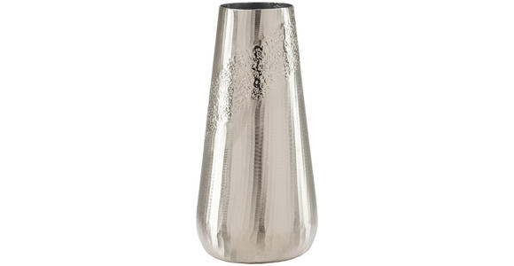 VASE 40 cm  - Nickelfarben, Design, Metall (20/40cm) - Ambia Home