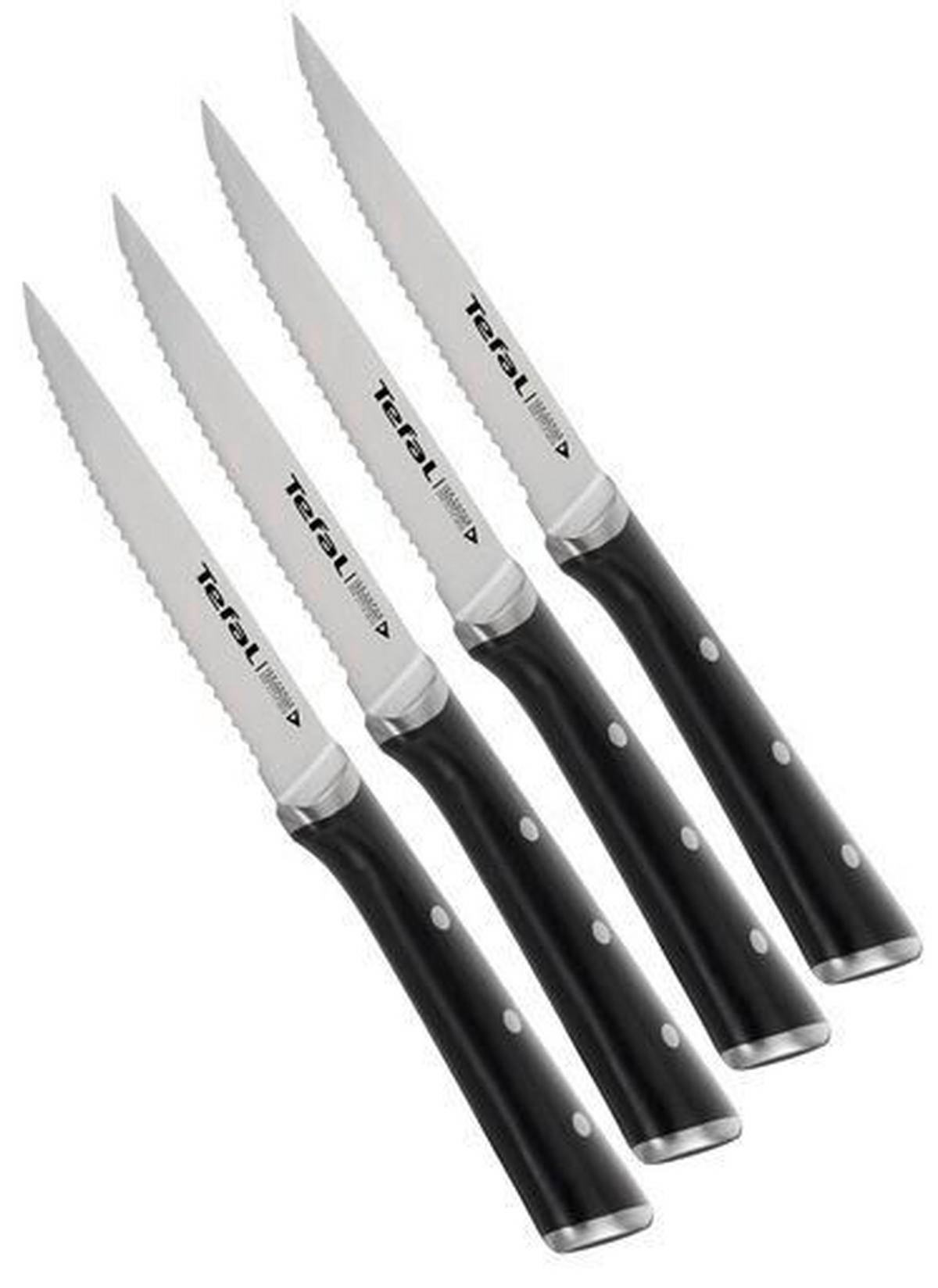 STEAKVÁGÓ KÉSKÉSZLET - világosszürke/fekete, Basics, műanyag/fém (3cm) - Tefal