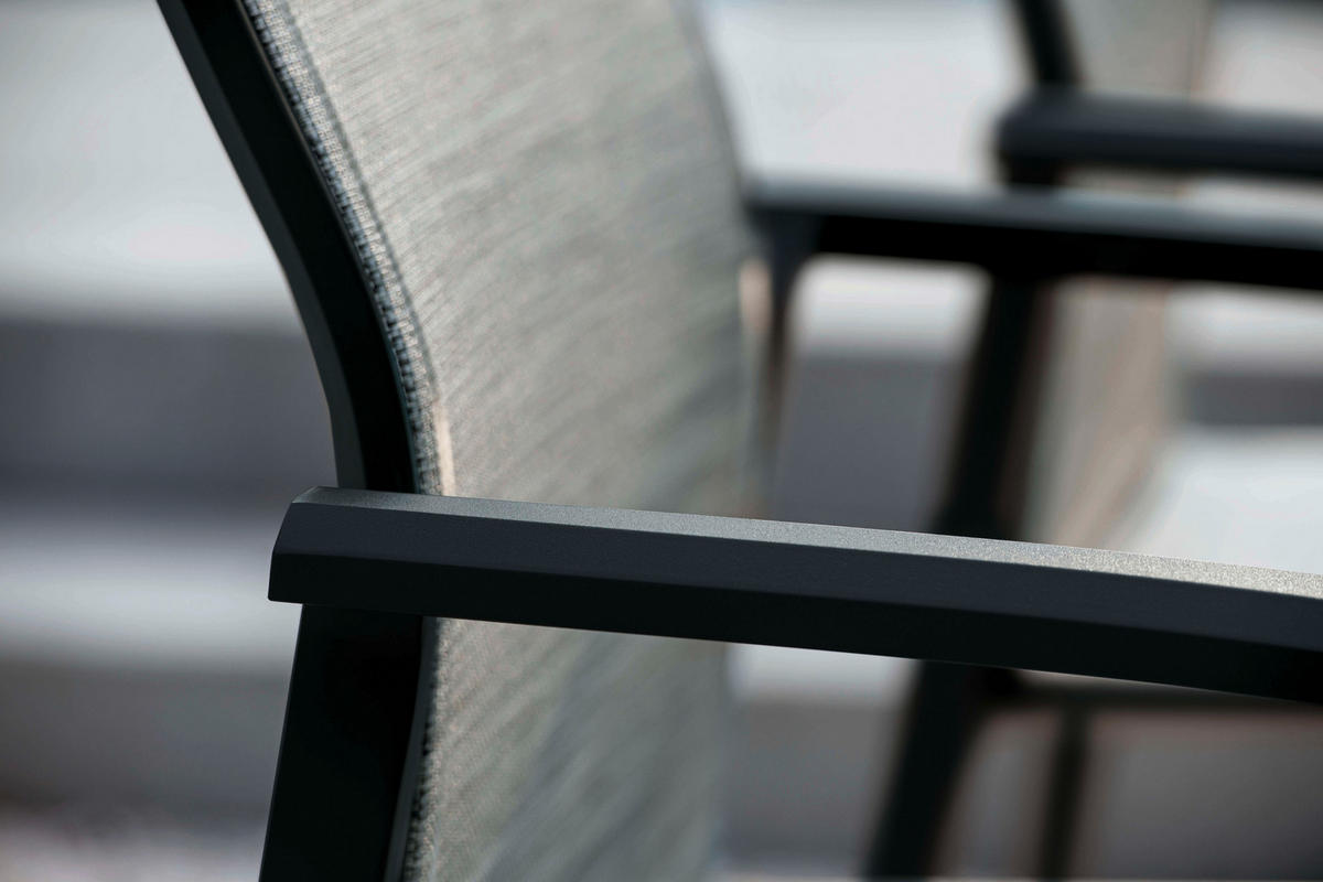 STAPELSESSEL in Metall, Textil Grau, Schwarz  - Schwarz/Grau, Design, Textil/Metall (58/109/70cm) - Stern