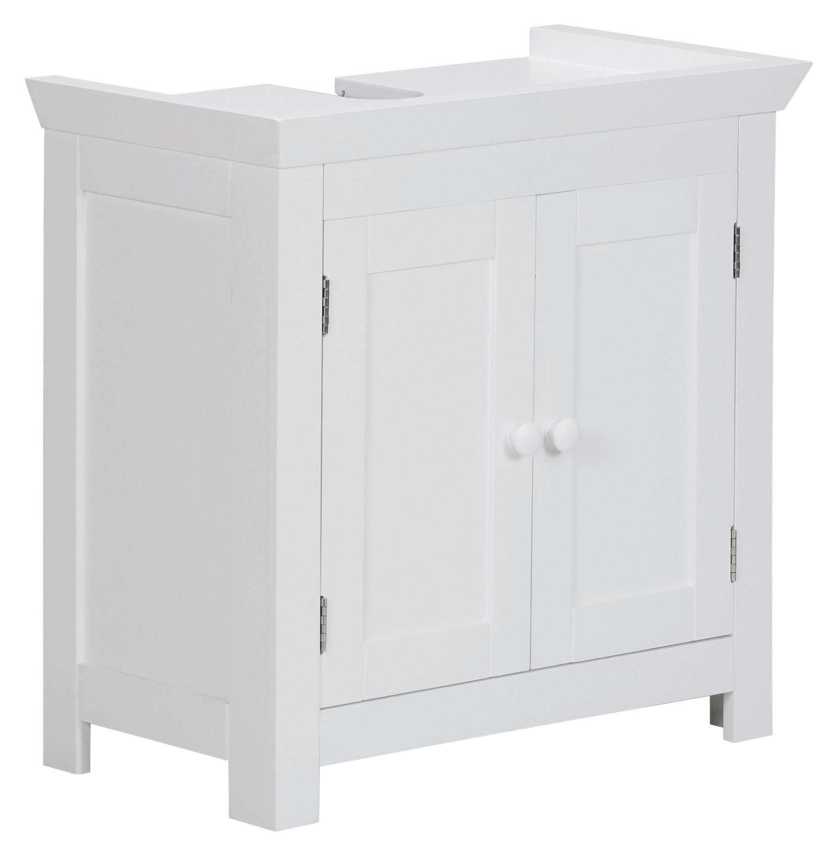 Waschbeckenunterschrank Wl1 B: 57 cm Weiß