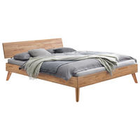 BETT 120/200 cm  Kernbuche   - Buchefarben/Kernbuche, Natur, Holz (120/200cm) - Hasena