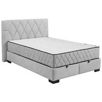 BOXBETT 140/200 cm  in Hellgrau  - Hellgrau/Schwarz, MODERN, Holzwerkstoff/Kunststoff (140/200cm) - MID.YOU